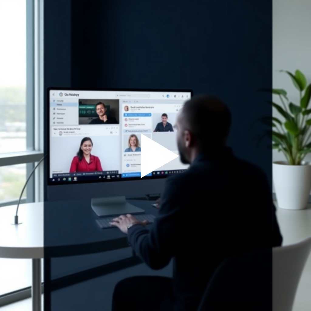 Interactive demo video showing the digital workspace platform features, user interface, and collaboration tools in action